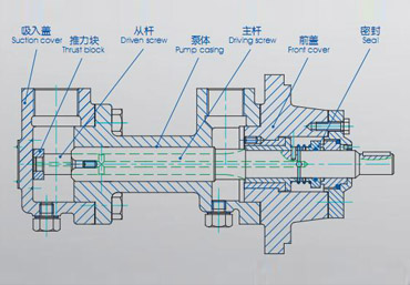 3G三螺杆泵结构图 3G三螺杆泵结构图