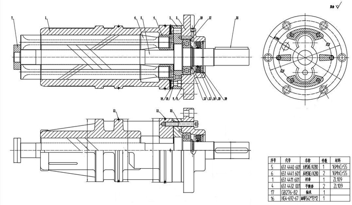 芯子螺杆泵结构图