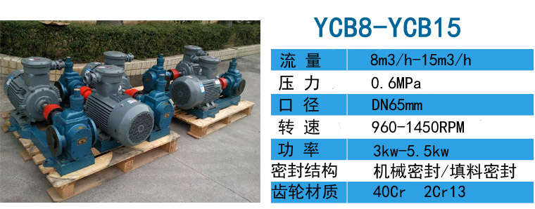 YCB-10/0.6圆弧齿轮泵