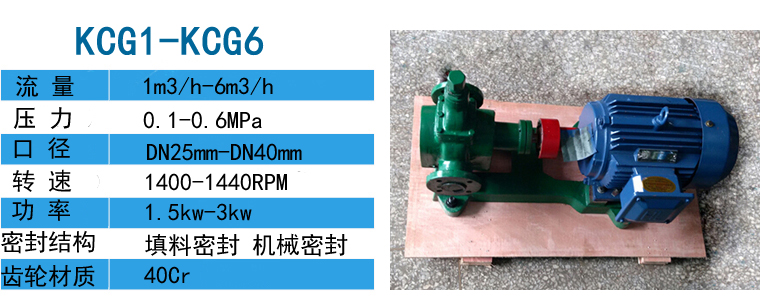 KCG高温齿轮泵