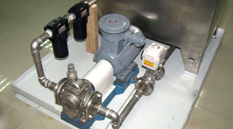 YCB不锈钢圆弧齿轮泵用户案例