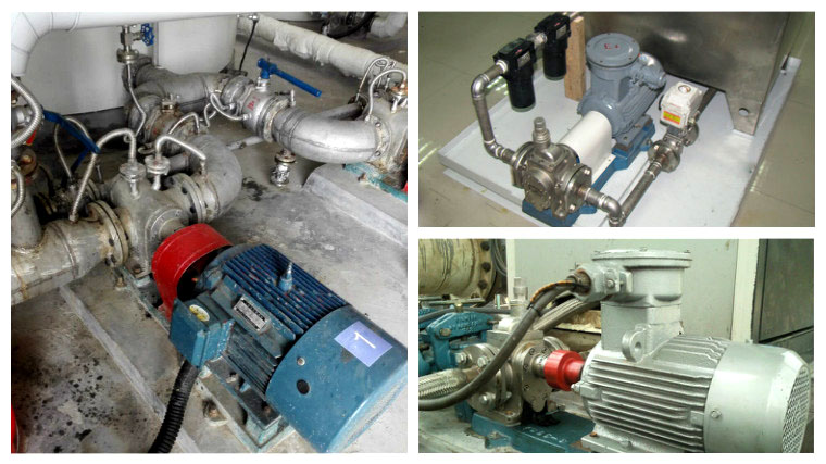 YCB不锈钢保温齿轮泵用户案例现场