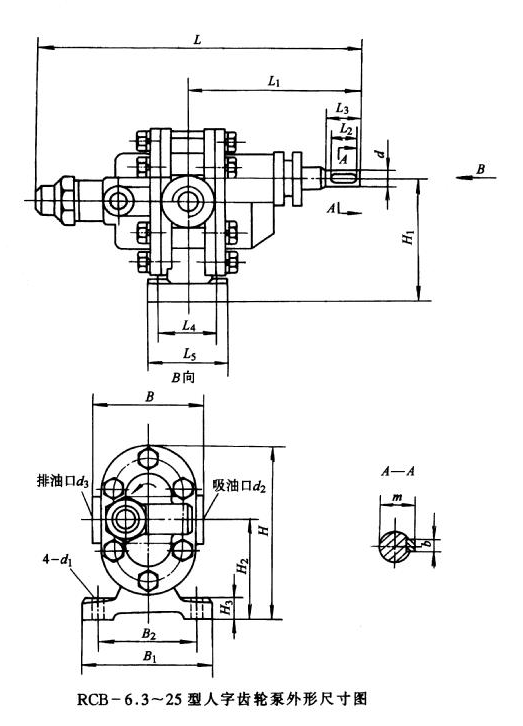 RCB-200人字形齿轮泵
