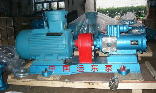 远东泵业3GR50X2W2型三螺杆泵3台发往淄博汽轮机厂